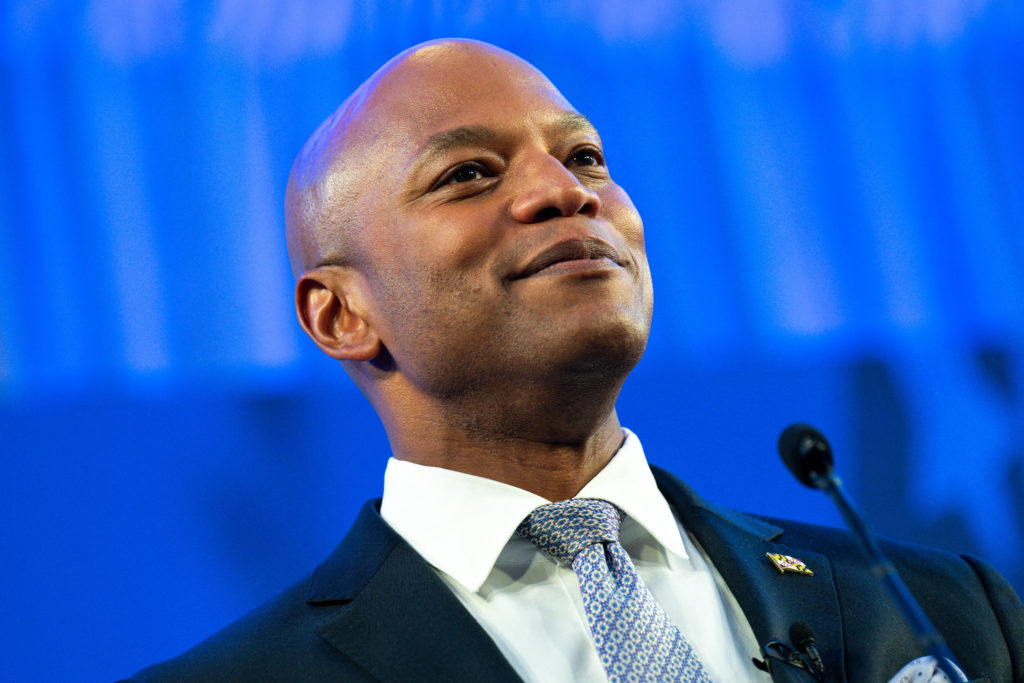 Gov. Wes Moore and Dan Cox participate in Maryland governor's debate