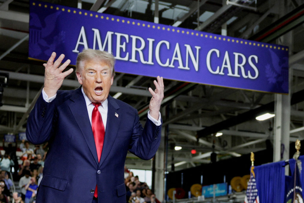 Trump discusses tariffs at Michigan rally amid concerns over rising prices