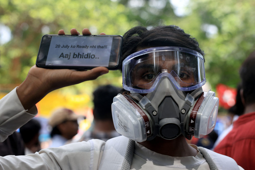Overview of recent youth protests in India regarding entrance exams