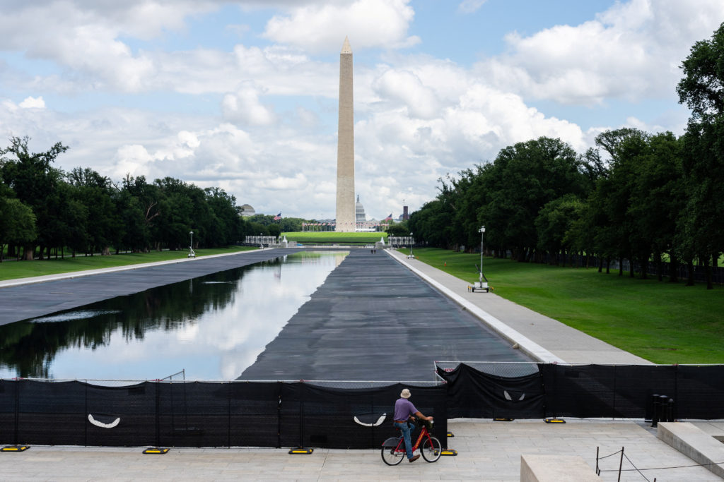 Trump continues to make claims about the Reflecting Pool