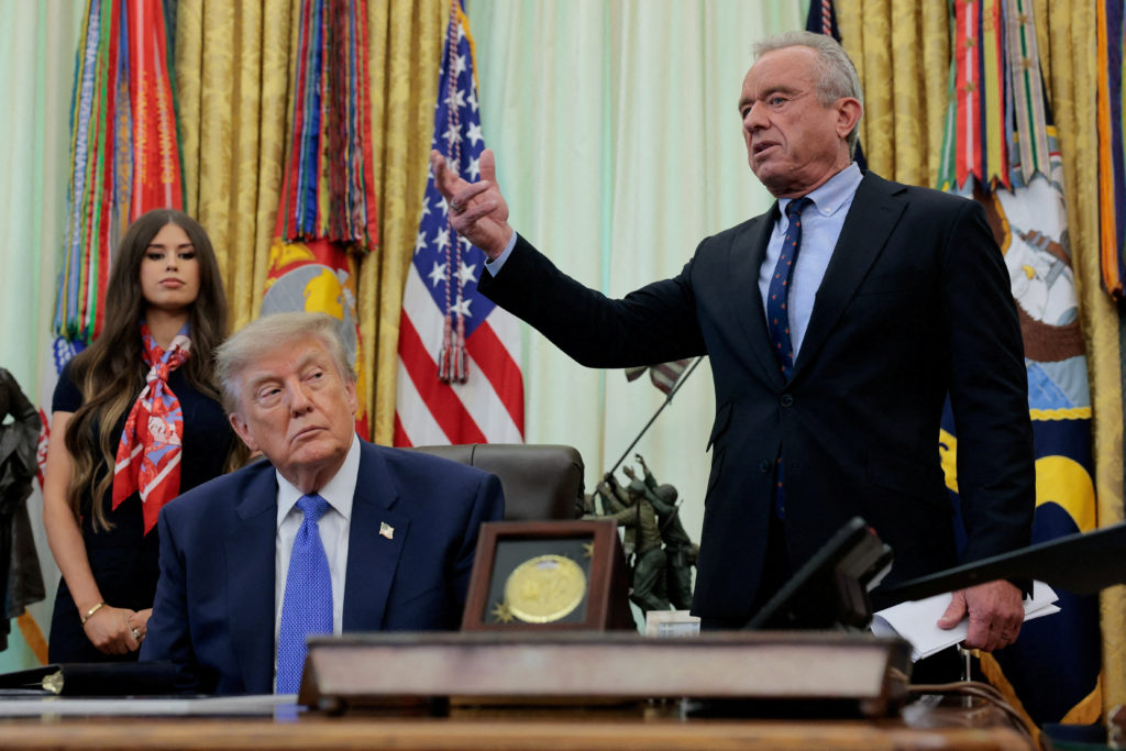 Trump signs executive order on vaccine recommendations for children