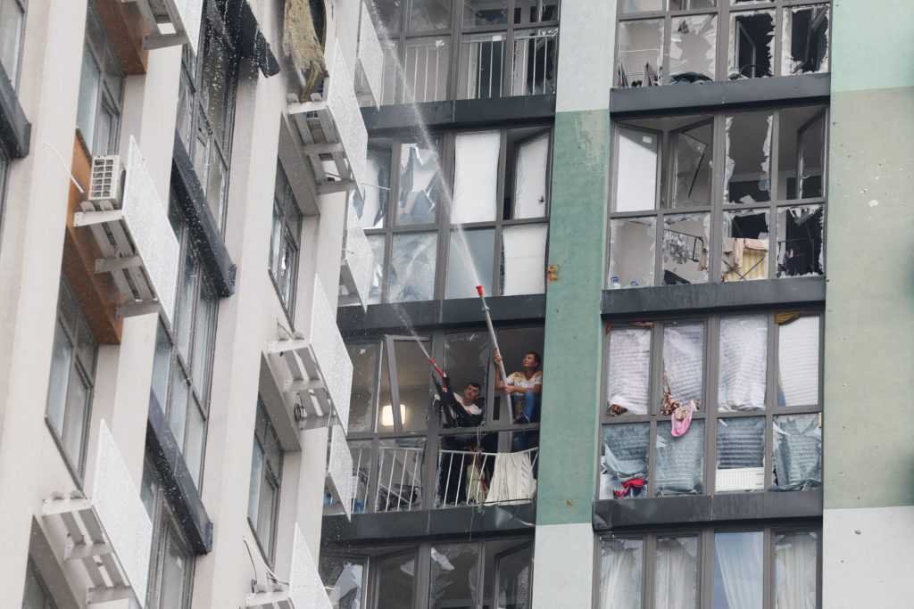 Russia conducts aerial strikes in Kyiv, resulting in at least 12 fatalities