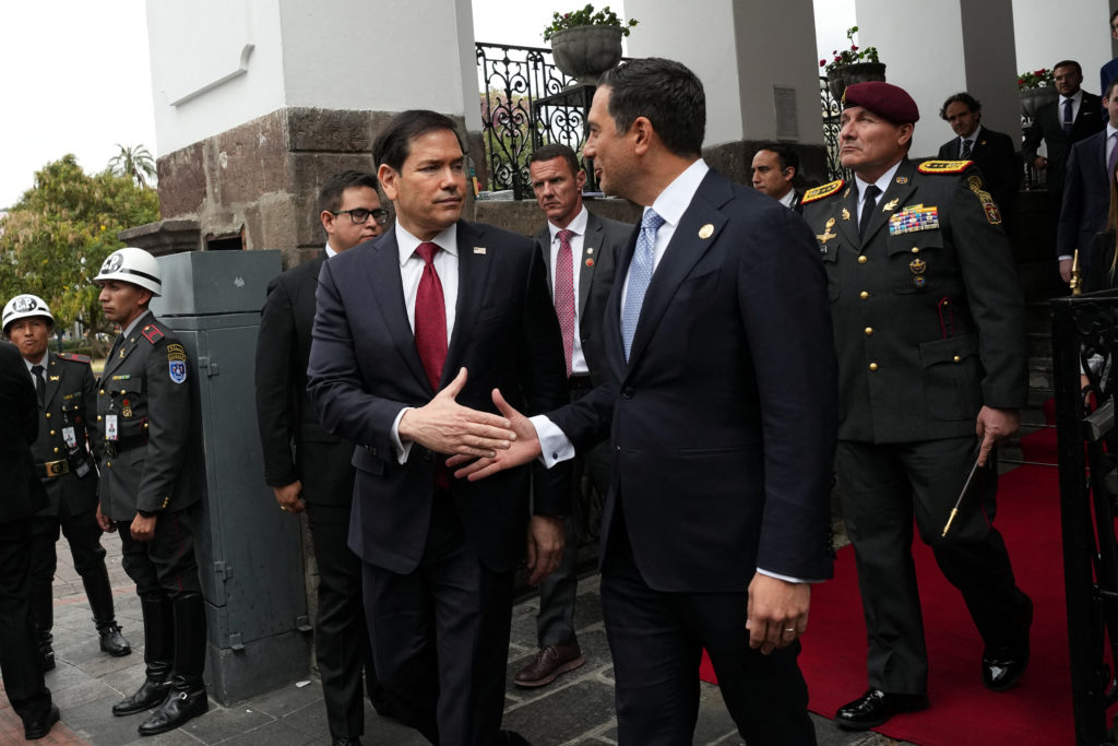Rubio recognizes Ecuador's role in US counterdrug efforts