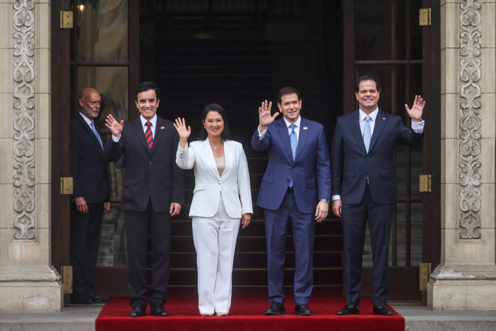 Marco Rubio holds news conference with Peruvian President Keiko Fujimori