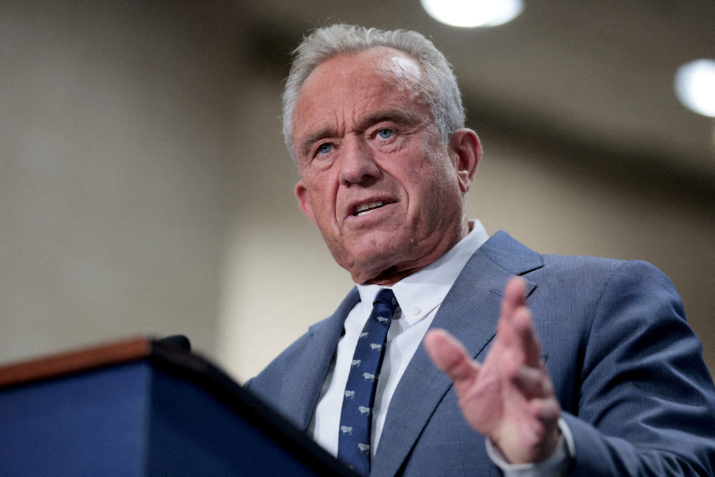 RFK Jr. addresses conference for activist group he founded