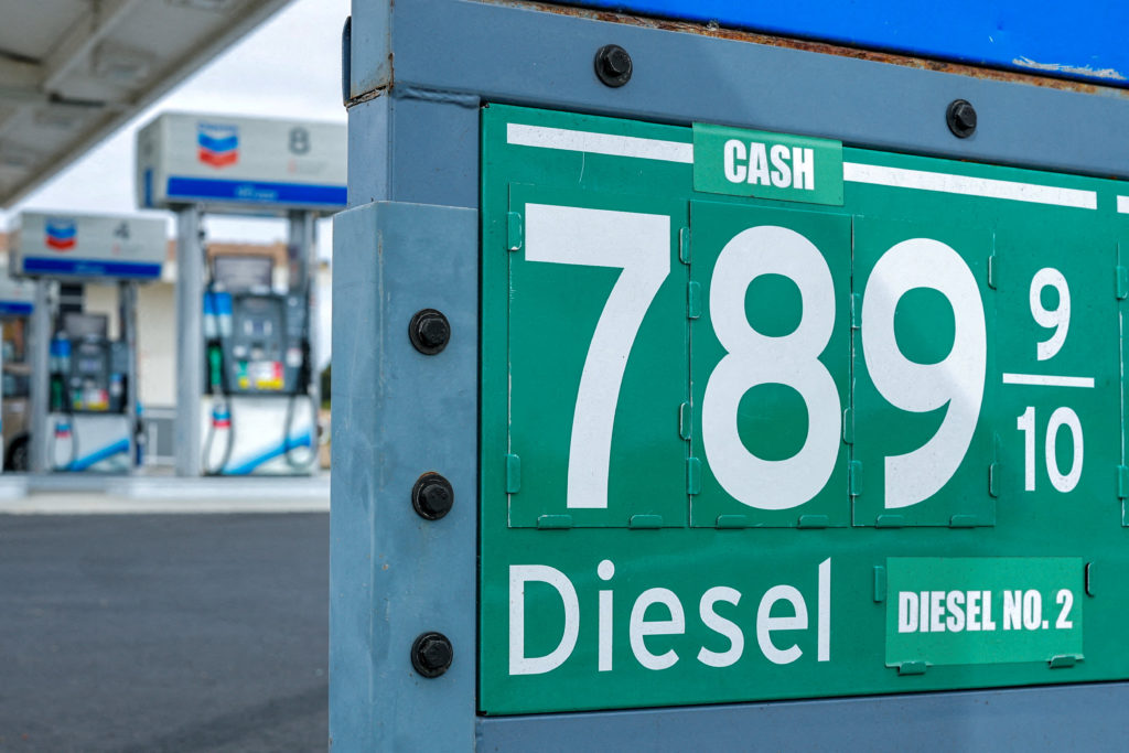 Diesel prices increase amid geopolitical conflicts