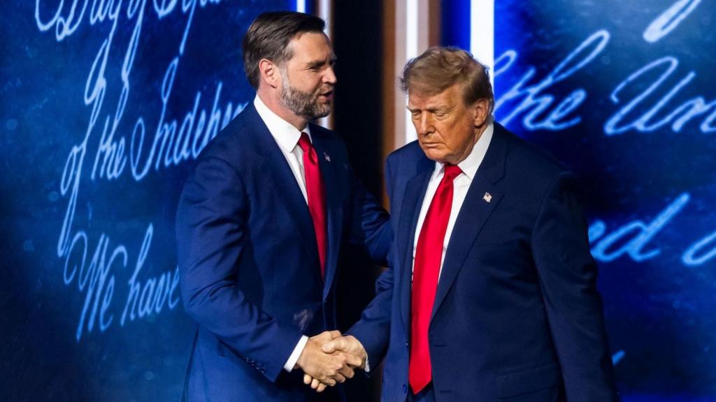 Trump highlighted at convention as JD Vance delivers keynote speech