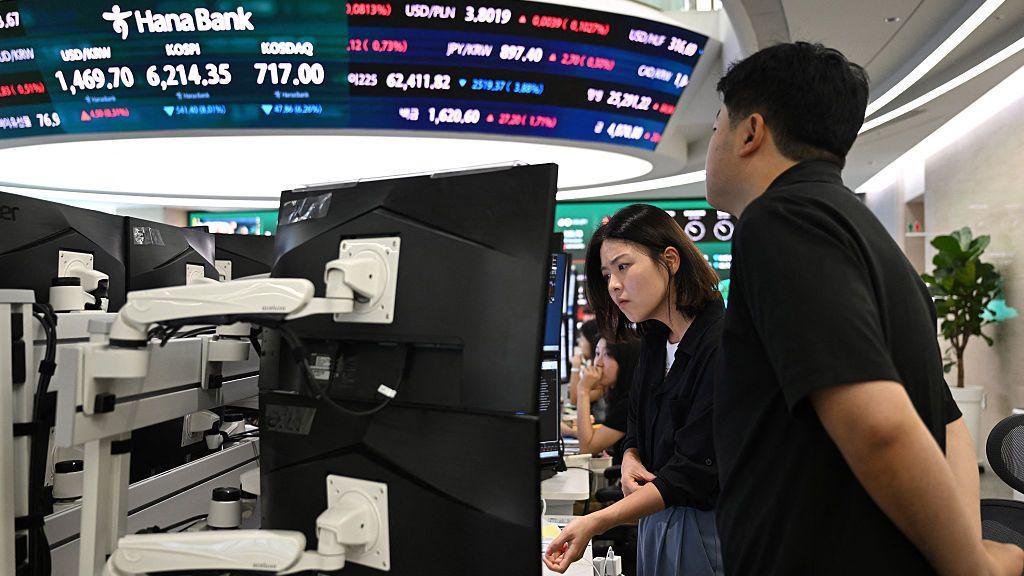 Tech shares experience declines amid concerns over AI market outlook