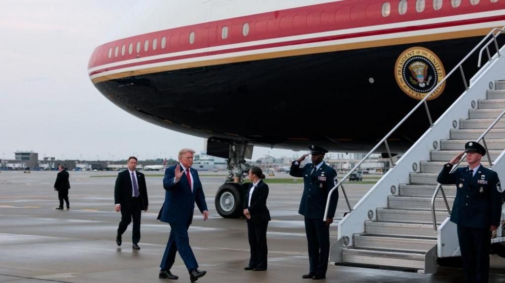 Trump confirms he changed planes after NATO summit due to potential threat