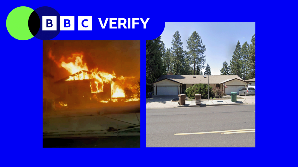 Images document wildfire damage in Spokane, Washington