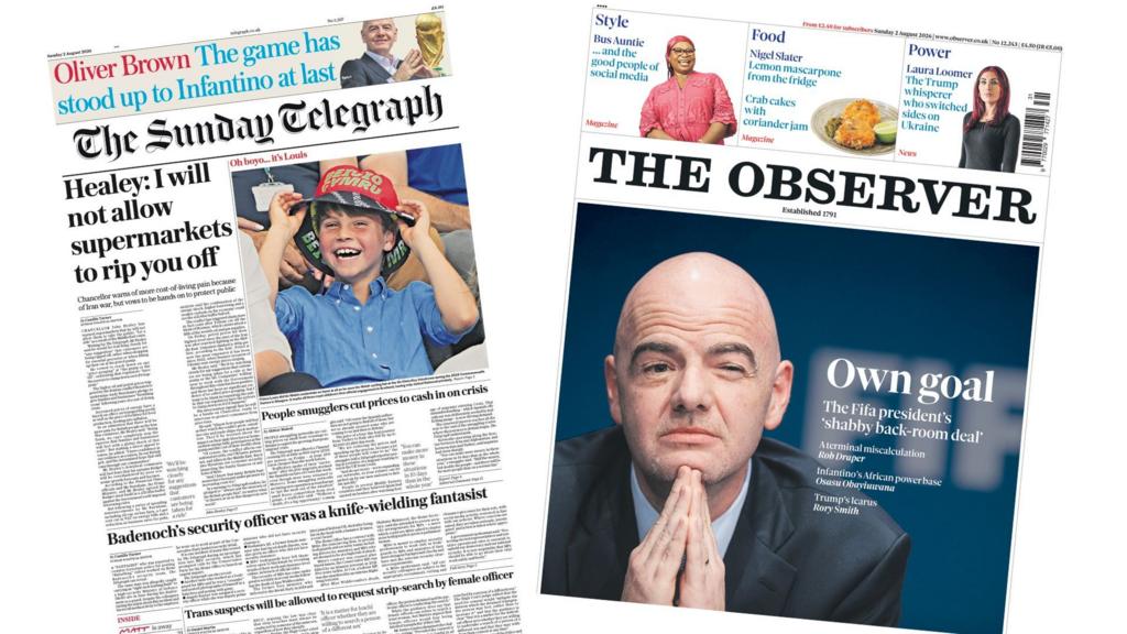 Chancellor discusses grocery pricing and Fifa World Cup issues in media coverage