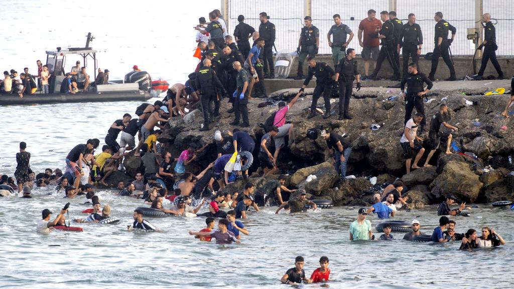 Spain reports 60,000 migrants arrived in Ceuta from Morocco