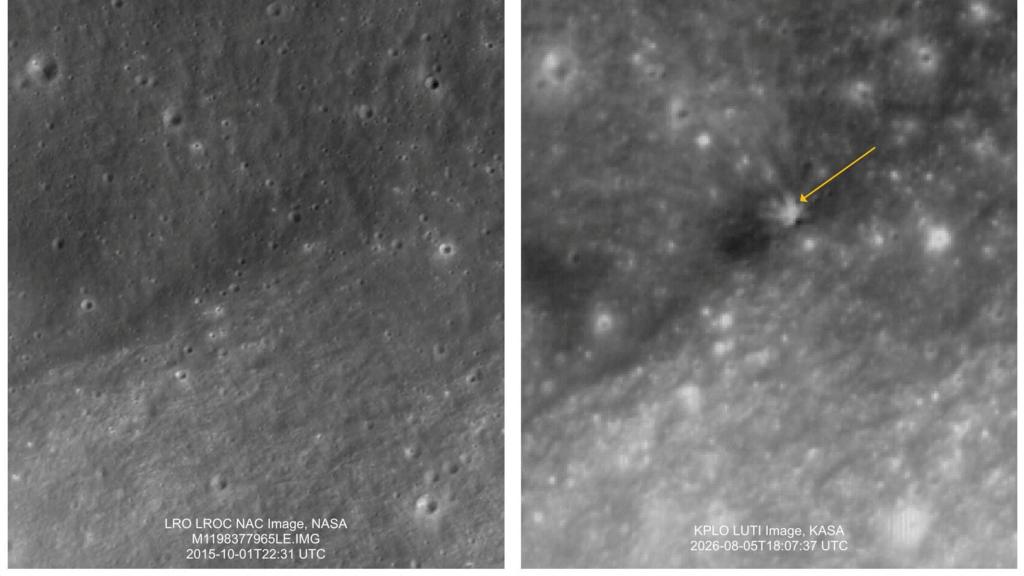 South Korea's lunar orbiter captures Moon images after SpaceX rocket debris impact