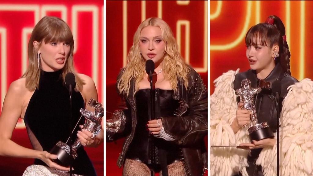 Taylor Swift, Madonna, and LISA win at the MTV Video Music Awards
