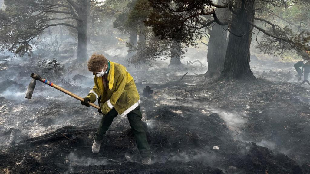 Wildfire in Cairngorms area continues for two weeks