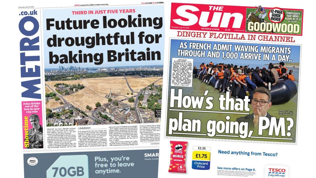 UK Faces Drought Conditions and Increased Channel Crossings