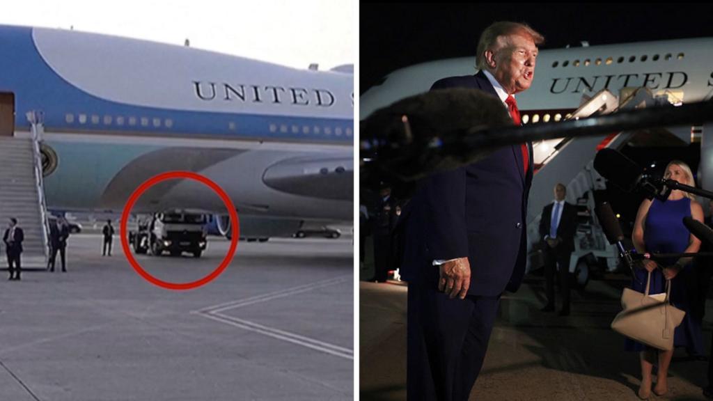 Trump explains plane change after NATO summit in Turkey