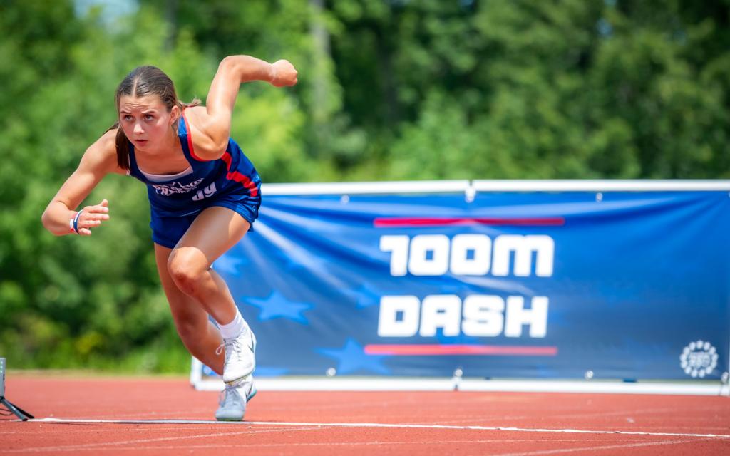 High school athletes compete in event celebrating America's anniversary