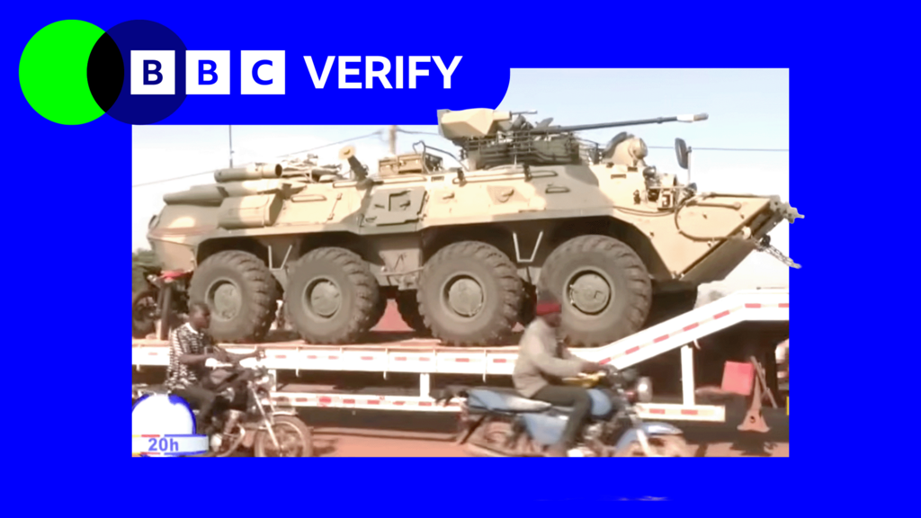 Russian ship transports military vehicles to Mali