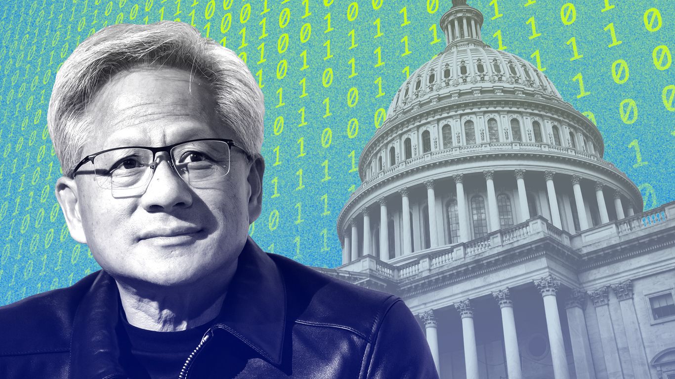 Nvidia CEO Jensen Huang meets with Commerce Secretary Howard Lutnick