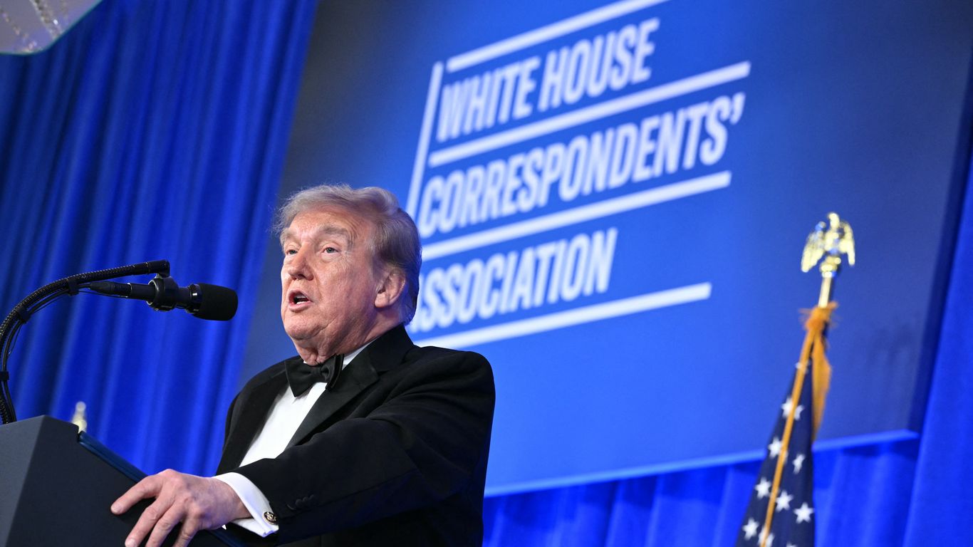 Trump speaks at White House Correspondents' Dinner, condemns violence and criticizes media