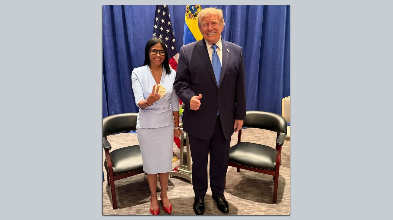 Trump meets with Venezuela's Delcy Rodriguez to discuss elections and relations