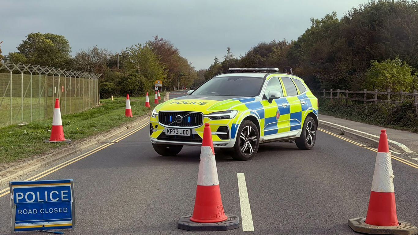 Five men arrested near U.K. air base over terrorism suspicions