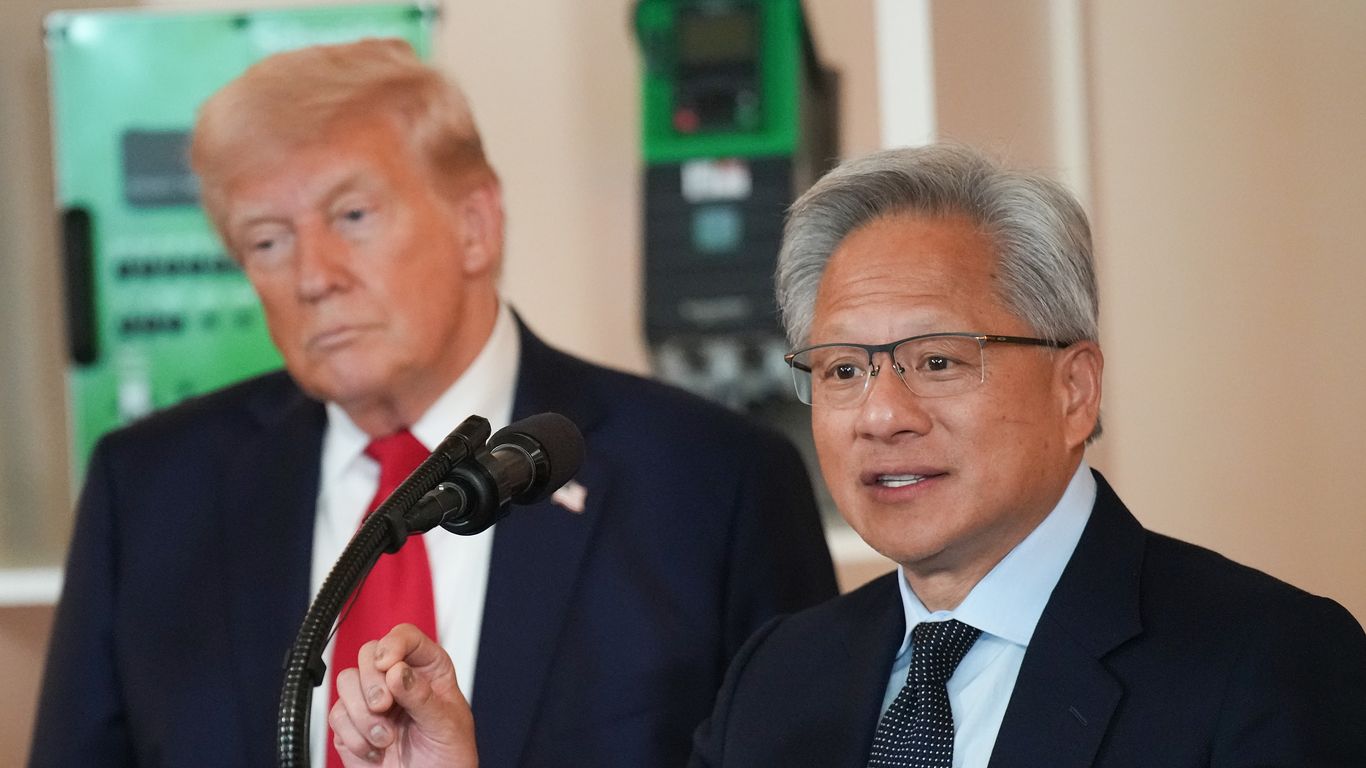 Trump and Nvidia CEO Jensen Huang discuss AI concerns at All-In Summit